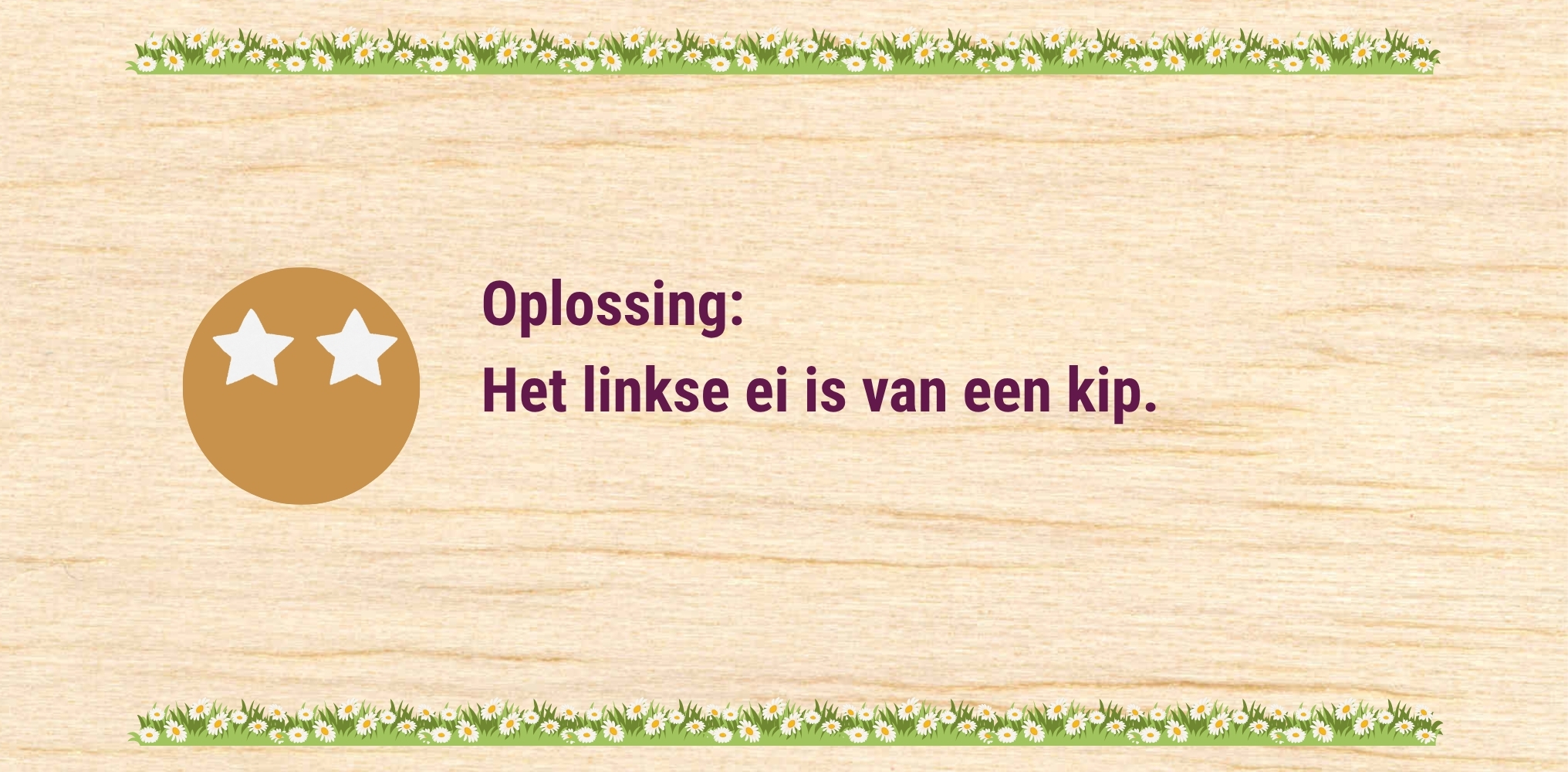 De kip - oplossing 2