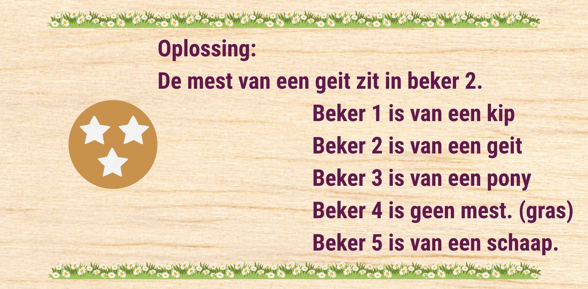 De geit - oplossing 3